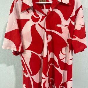 Malihini Fly Hawaiin Vintage XL Aloha Shirt
